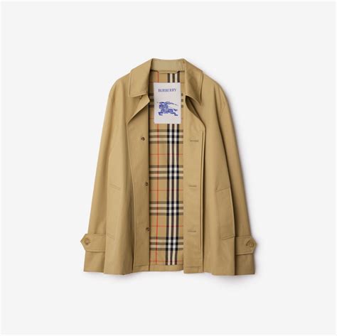 Burberry Short Gabardine Car Coat 